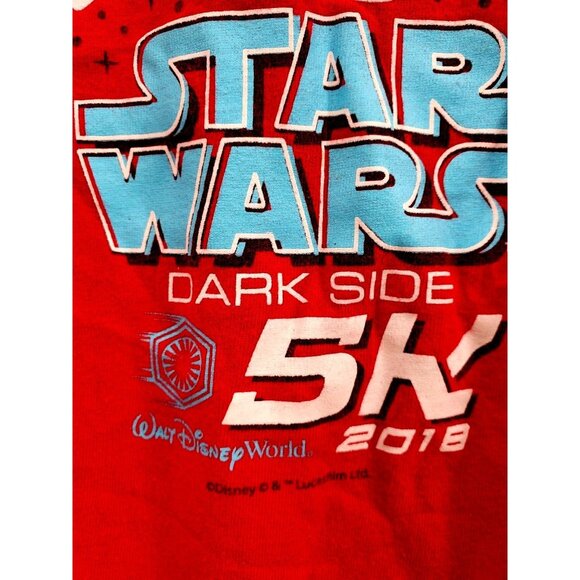 WDW Star Wars 2018 Official 5K Run Shirt Collectable Adult Marathon Top Medium - Picture 6 of 7